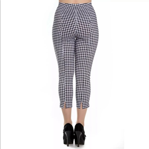 Hell Bunny 3xl Capri Black & White - Picture 9 of 9